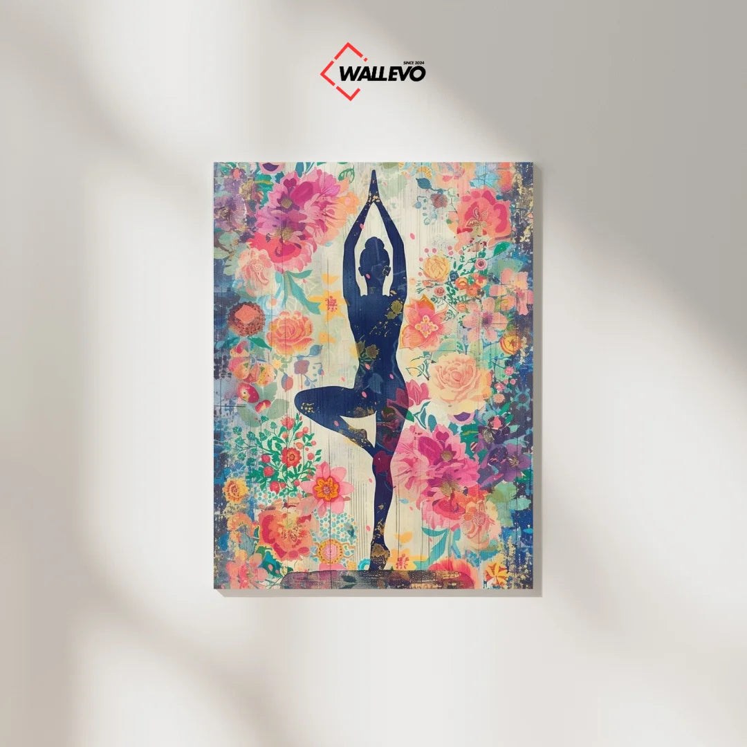 Yoga Aesthetic Plywood Crystal Frame – A Touch of Soft Beauty for Your Space