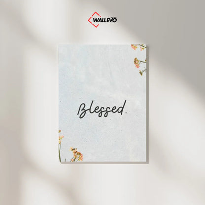 Blessed Aesthetic Plywood Crystal Frame – A Touch of Soft Beauty for Your Space