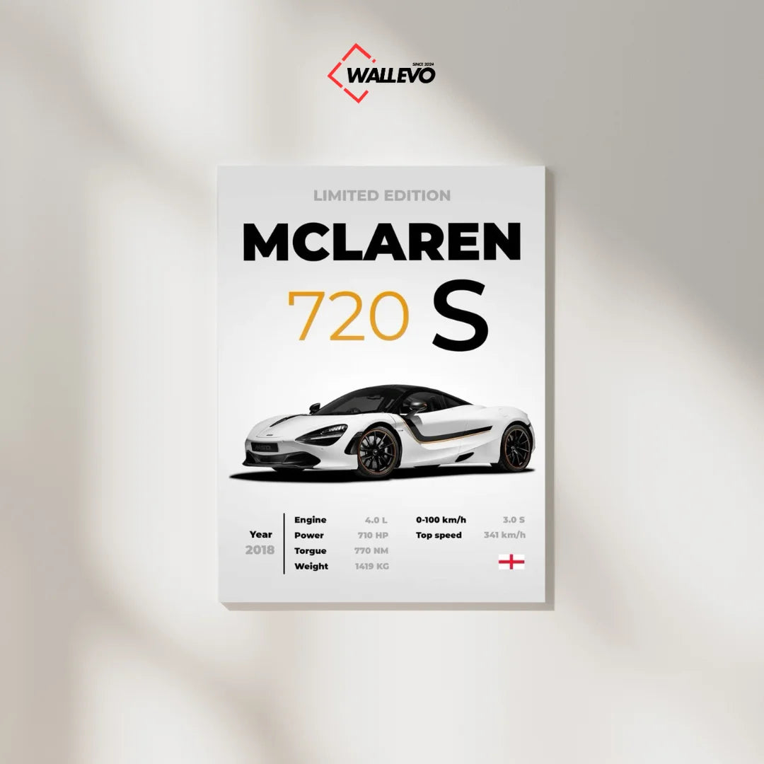 McLaren 720S Plywood Crystal Frame – Supercar Performance Meets Timeless Design