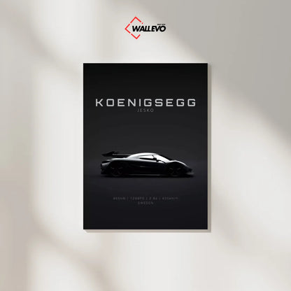 Koenigsegg Jesko Plywood Crystal Frame – The Ultimate Hypercar Art Piece