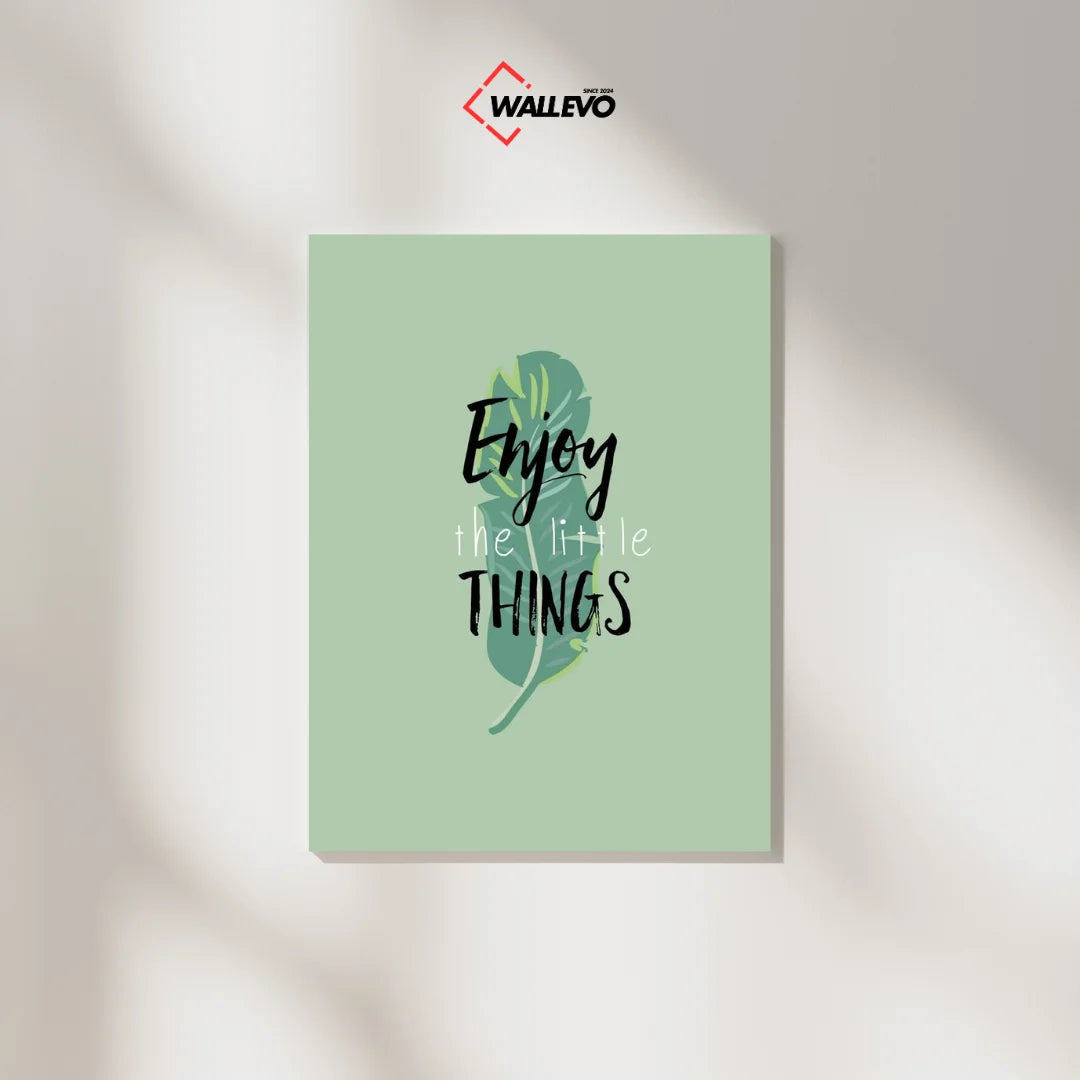 Enjoy The Little Things - Aesthetic Plywood Crystal Frame